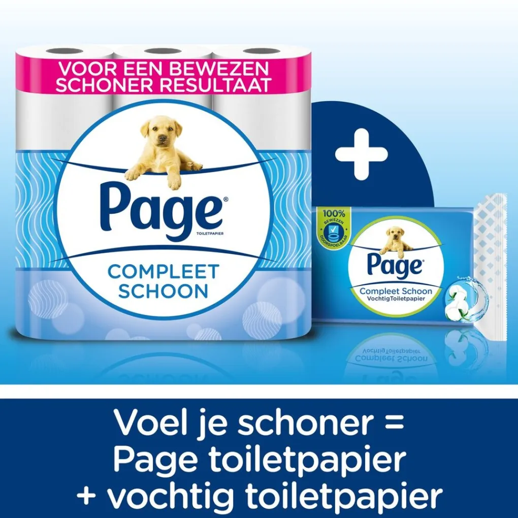 Page Toiletpapier>Compleet Schoon Toiletpapier