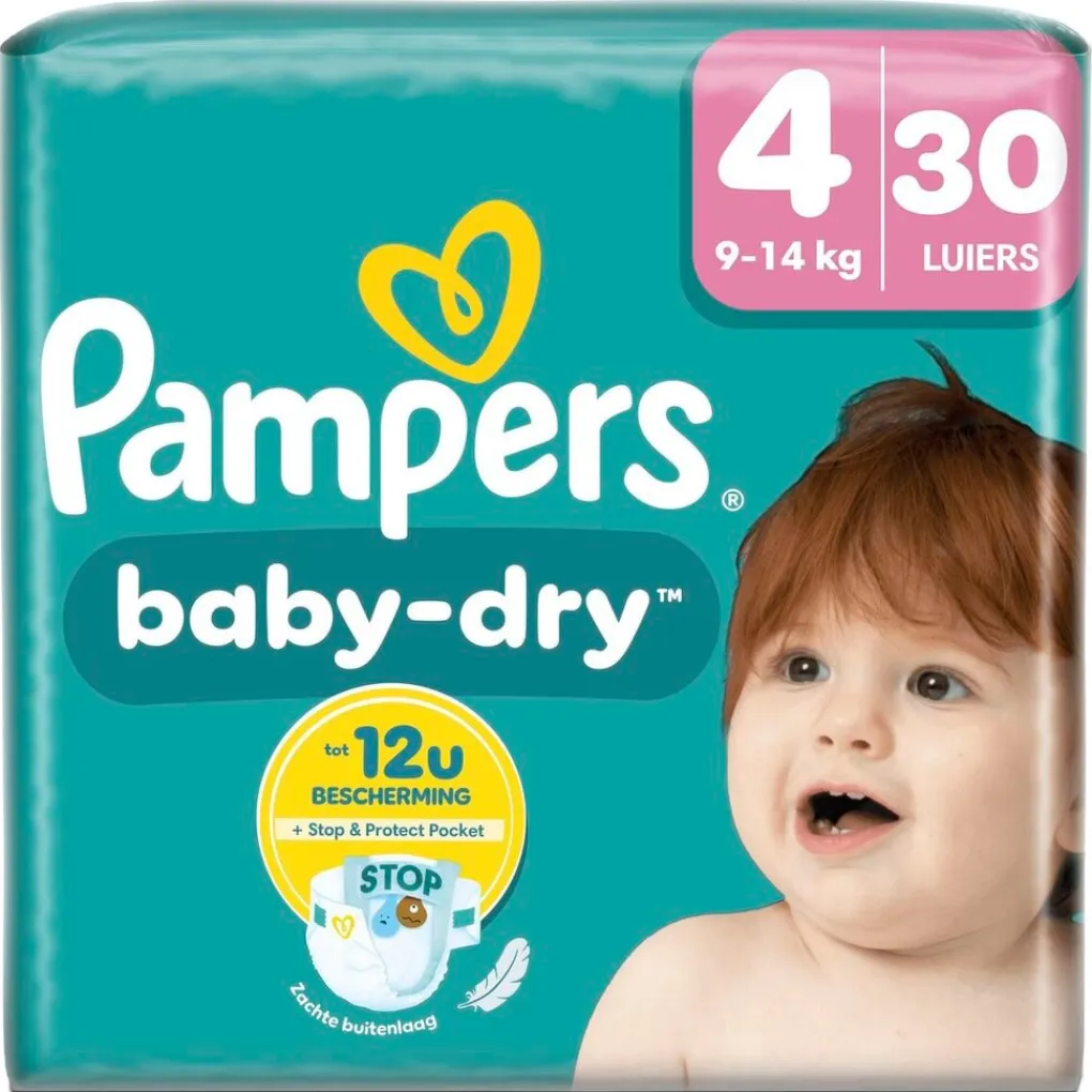 Pampers Luiers Maat 4>Baby-Dry Maat 4 Luiers