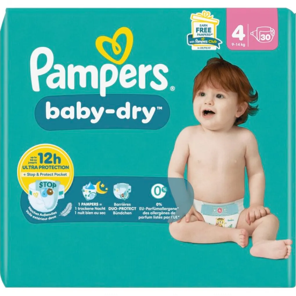 Pampers Luiers Maat 4>Baby-Dry Maat 4 Luiers
