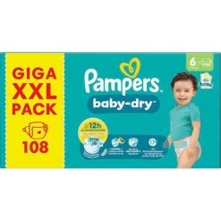 Pampers Luiers Maat 6>Baby-Dry Maat 6 Luiers