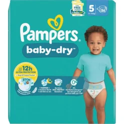Pampers Luiers Maat 5>Baby-Dry Maat 5 Luiers