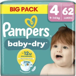 Pampers Luiers Maat 4>Baby-Dry Maat 4 Luiers