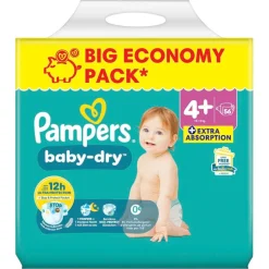 Pampers Luiers Maat 4>Baby-Dry Maat 4+ Luiers