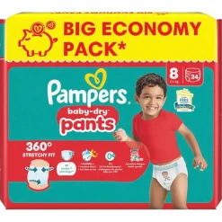 Pampers Luierbroekjes Maat 8>Baby-Dry Pants Maat 8 Luierbroekjes