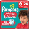 Pampers Luierbroekjes Maat 6>Baby-Dry Pants Maat 6 Luierbroekjes