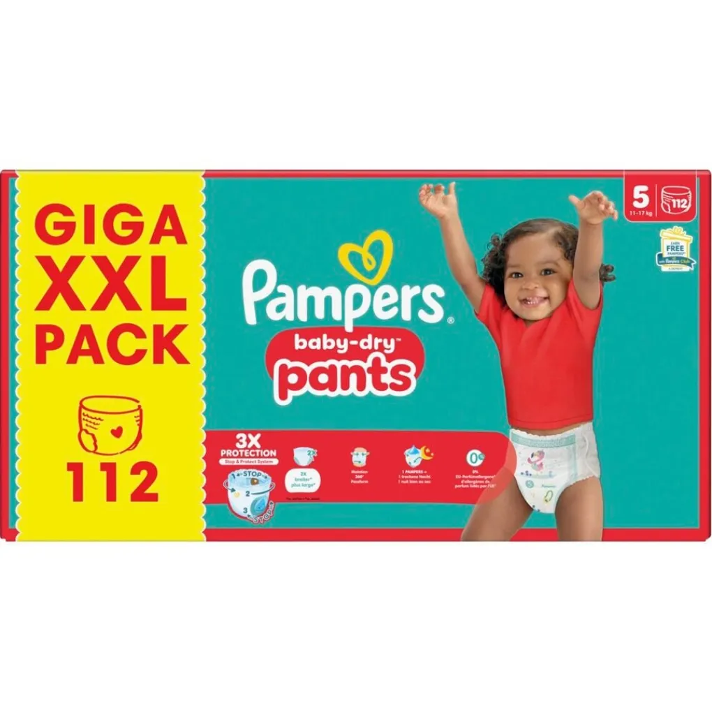 Pampers Luierbroekjes Maat 5>Baby-Dry Pants Maat 5 Luierbroekjes