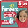 Pampers Luierbroekjes Maat 5>Baby-Dry Pants Maat 5 Luierbroekjes