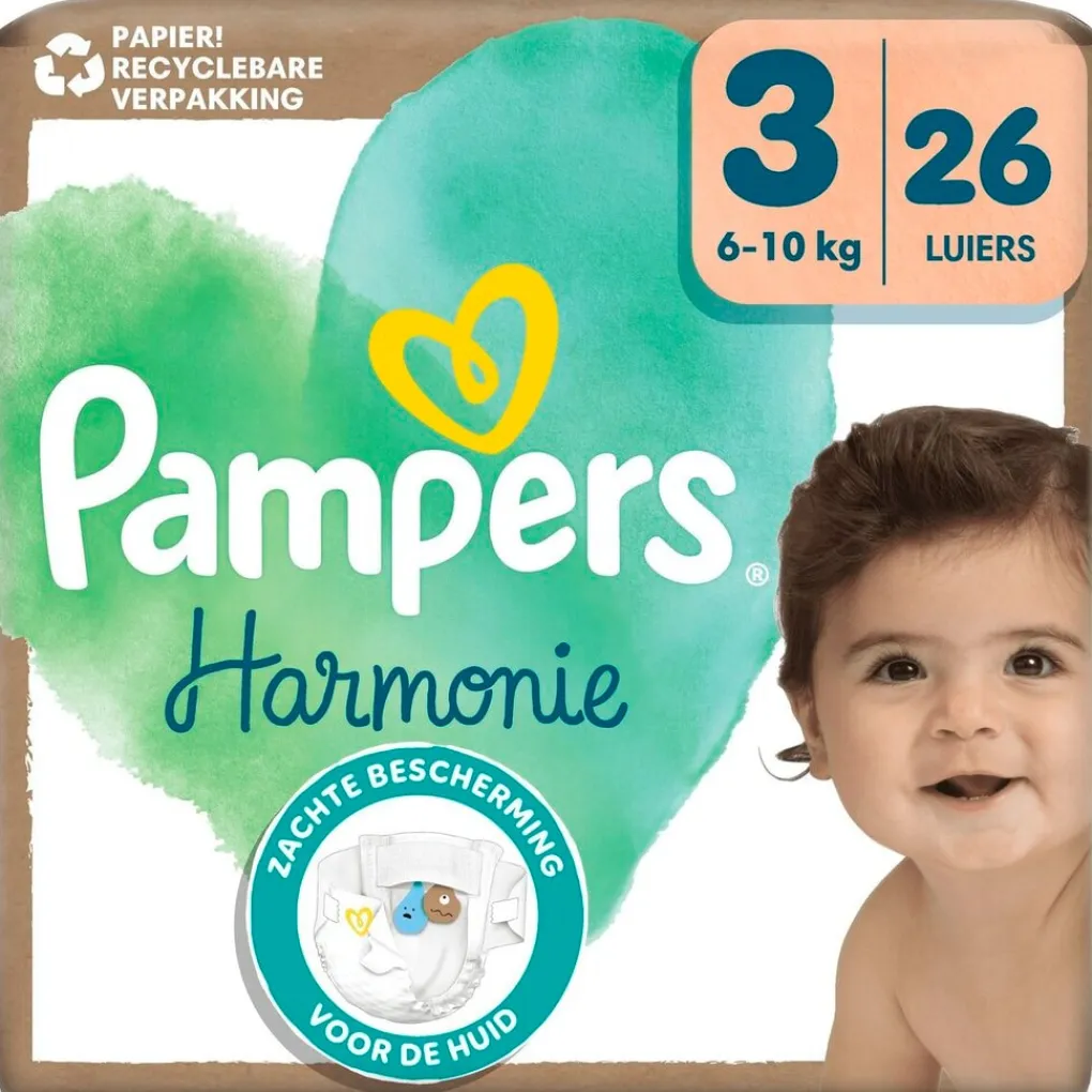 Pampers Luiers Maat 3>Harmonie Maat 3 Luiers