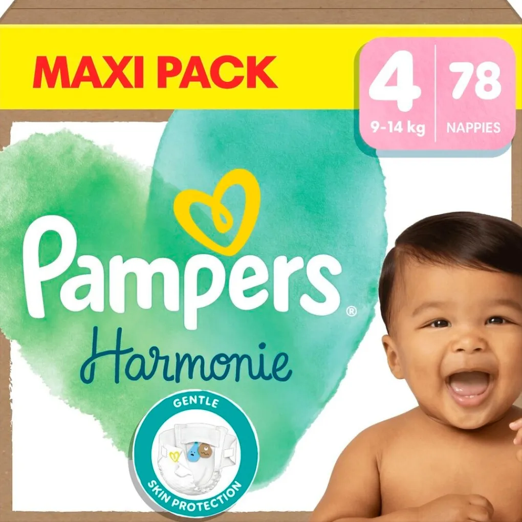 Pampers Luiers Maat 4>Harmonie Maat 4 Luiers