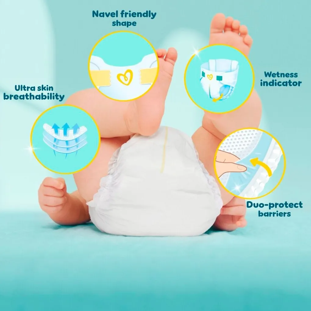 Pampers Luiers Maat 0>Premium Protection Maat 0 Luiers