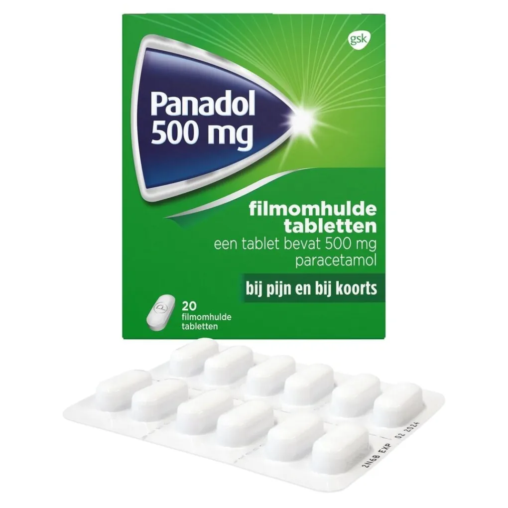 Panadol Pijn>500mg Paracetamol Filmomhulde Tabletten