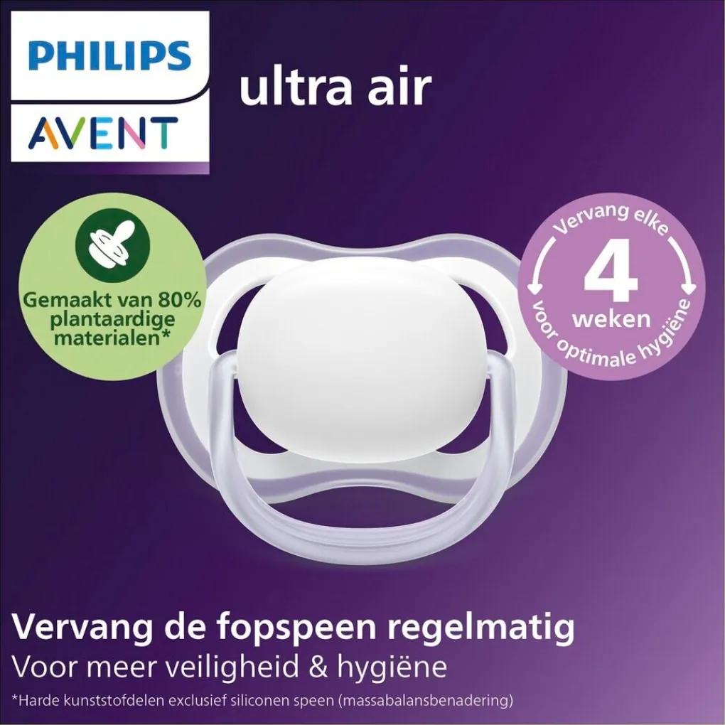 Philips Avent Fopspenen>Soother Air 6-18M SCF087/17 fopspeen