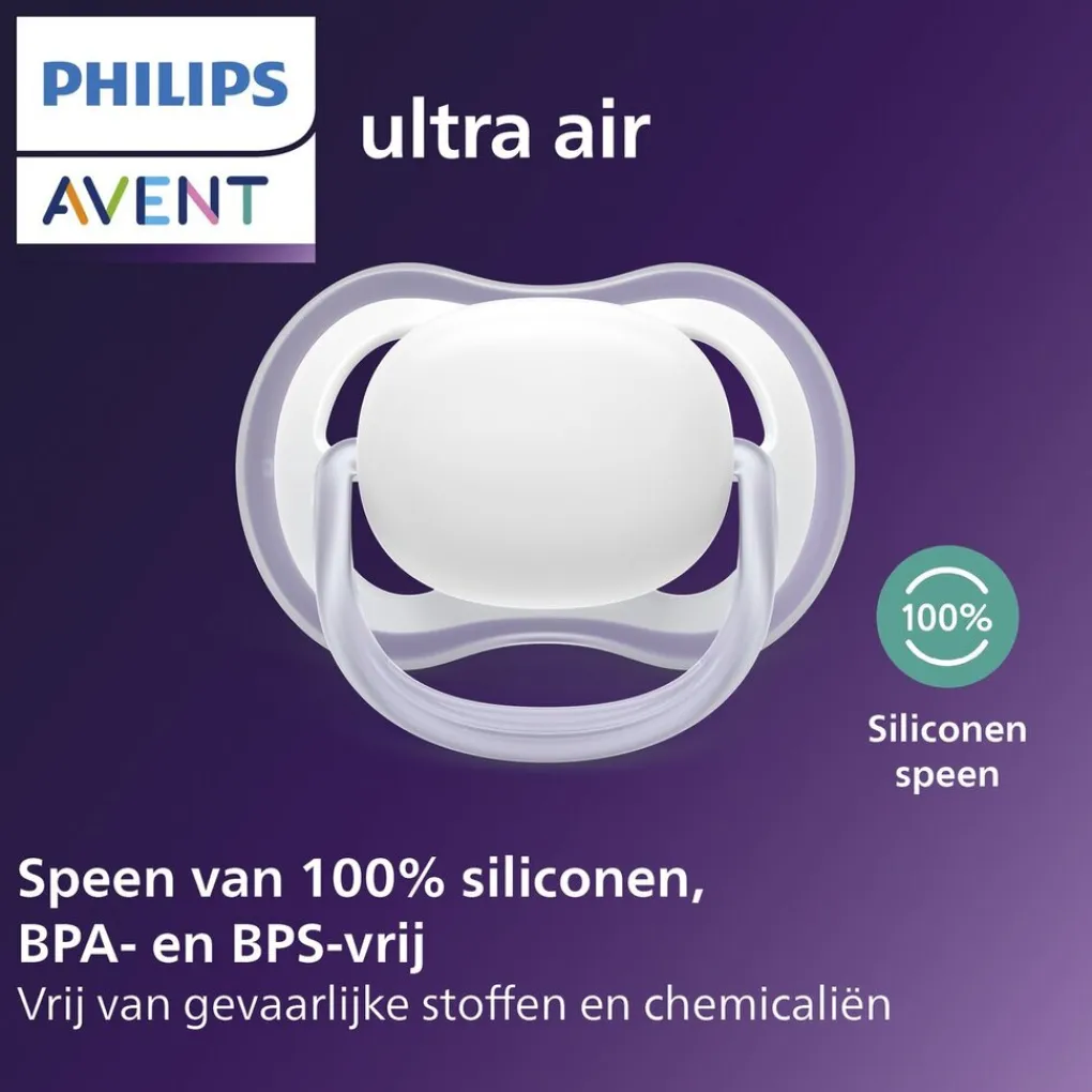 Philips Avent Fopspenen>Soother Air 6-18M SCF087/17 fopspeen