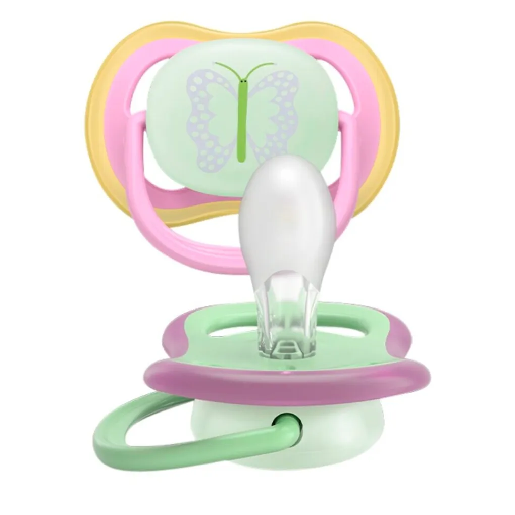Philips Avent Fopspenen>Soother Ultra Air 6-18M SCF376/29 Nighttime Fopspeen
