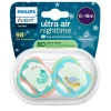 Philips Avent Fopspenen>Soother Ultra Air 6-18M SCF376/28 Nighttime Fopspeen
