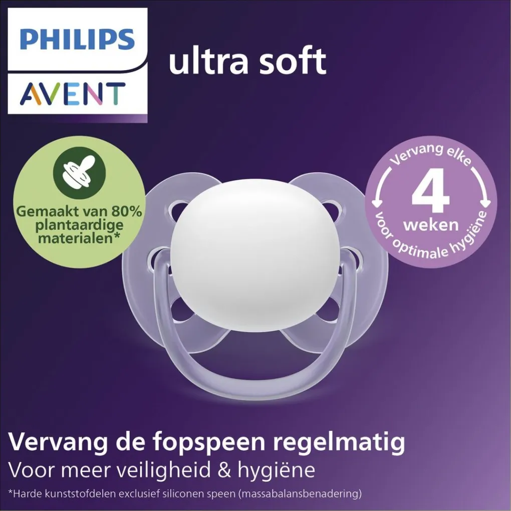 Philips Avent Fopspenen>Ultra Soft SCF091/44 Fopspeen