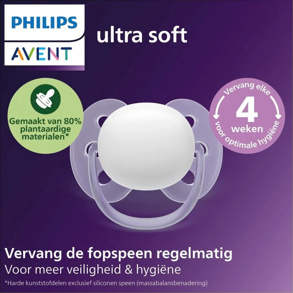 Philips Avent Fopspenen>Ultra Soft SCF091/38 Fopspeen