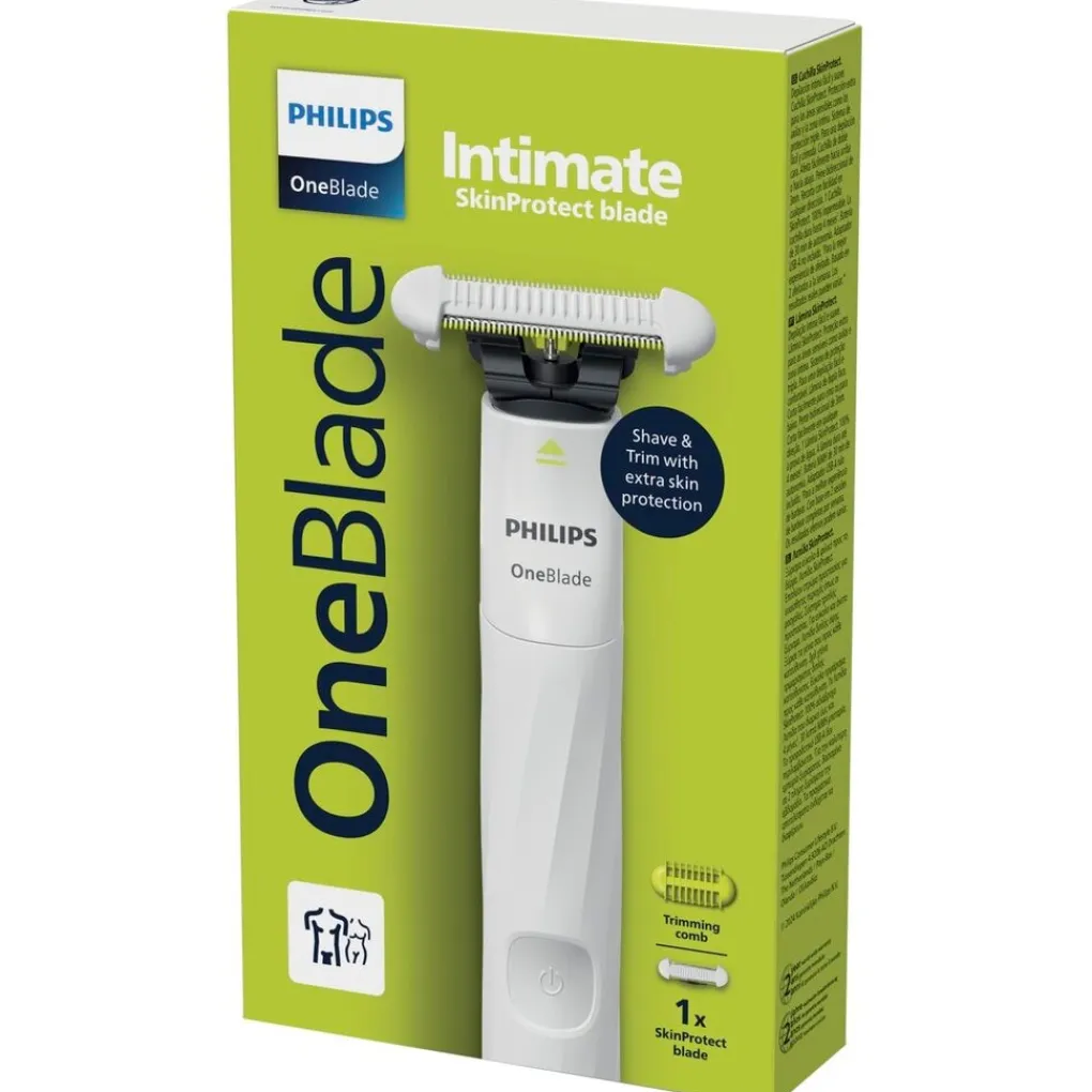 Heren Philips Baardtrimmers|Multigroomers>OneBlade Intimate Male QP1924/20 Scheerapparaat en Trimmer