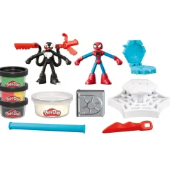 Play-Doh Knutselen>Marvel Spider-Man Launch & Slice Battle Kleiset