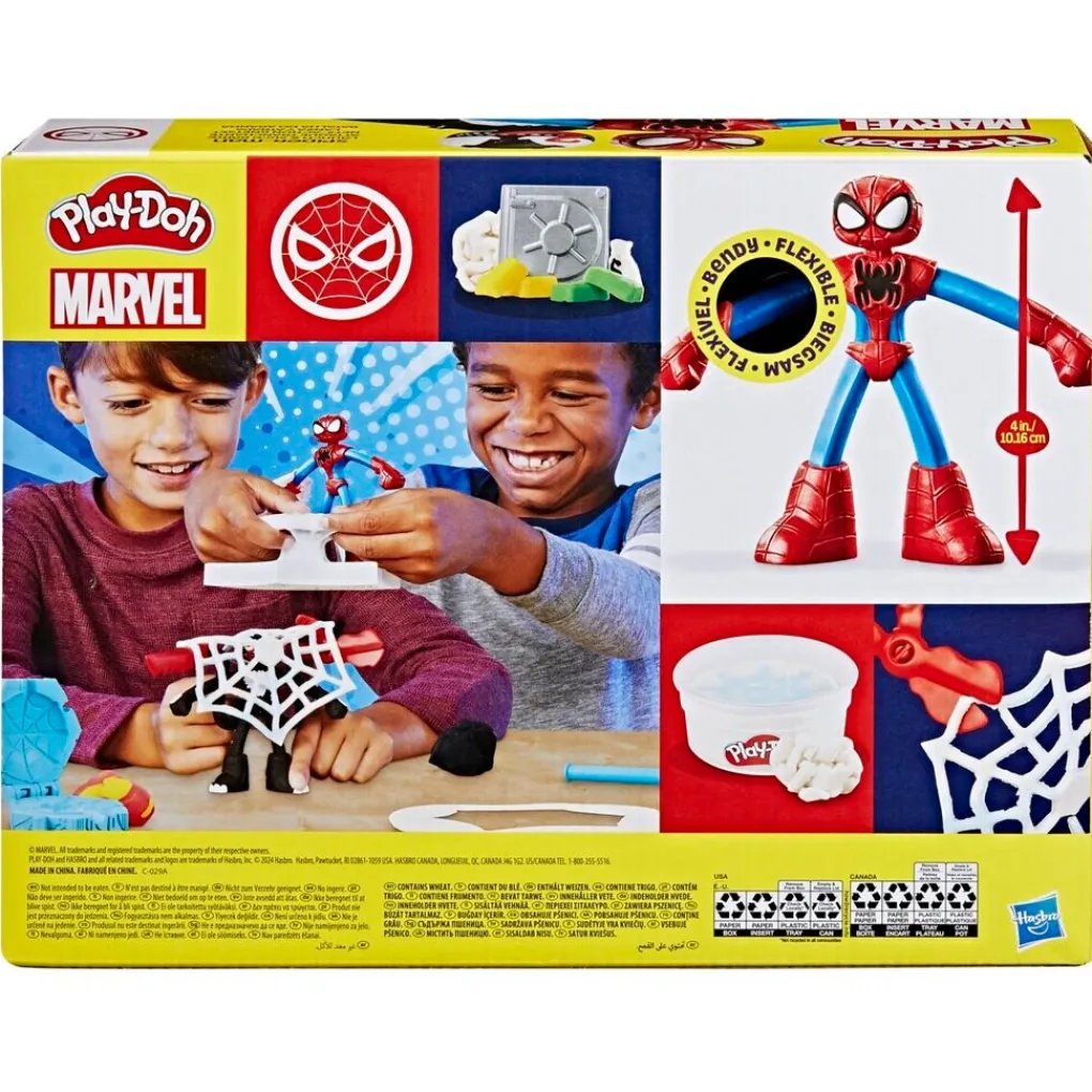 Play-Doh Knutselen>Marvel Spider-Man Launch & Slice Battle Kleiset