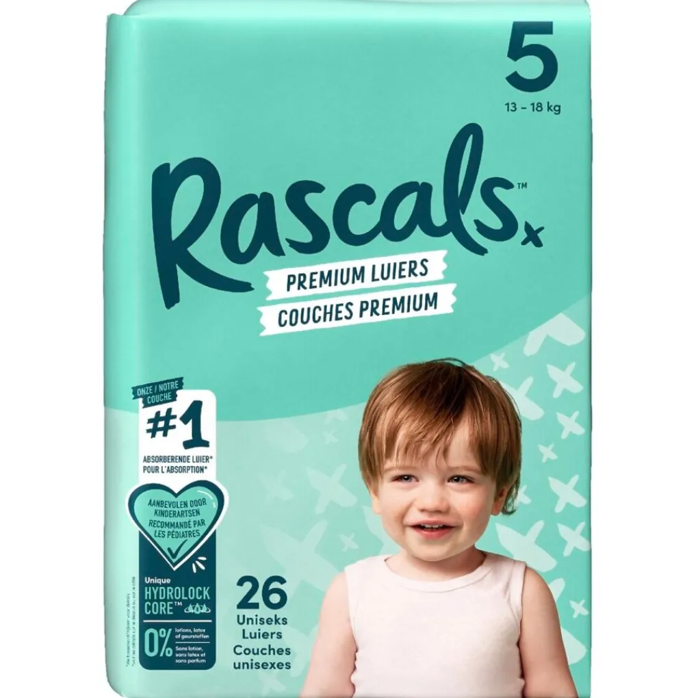 Rascal + Friends Luiers Maat 5>Maat 5 Premium Luiers