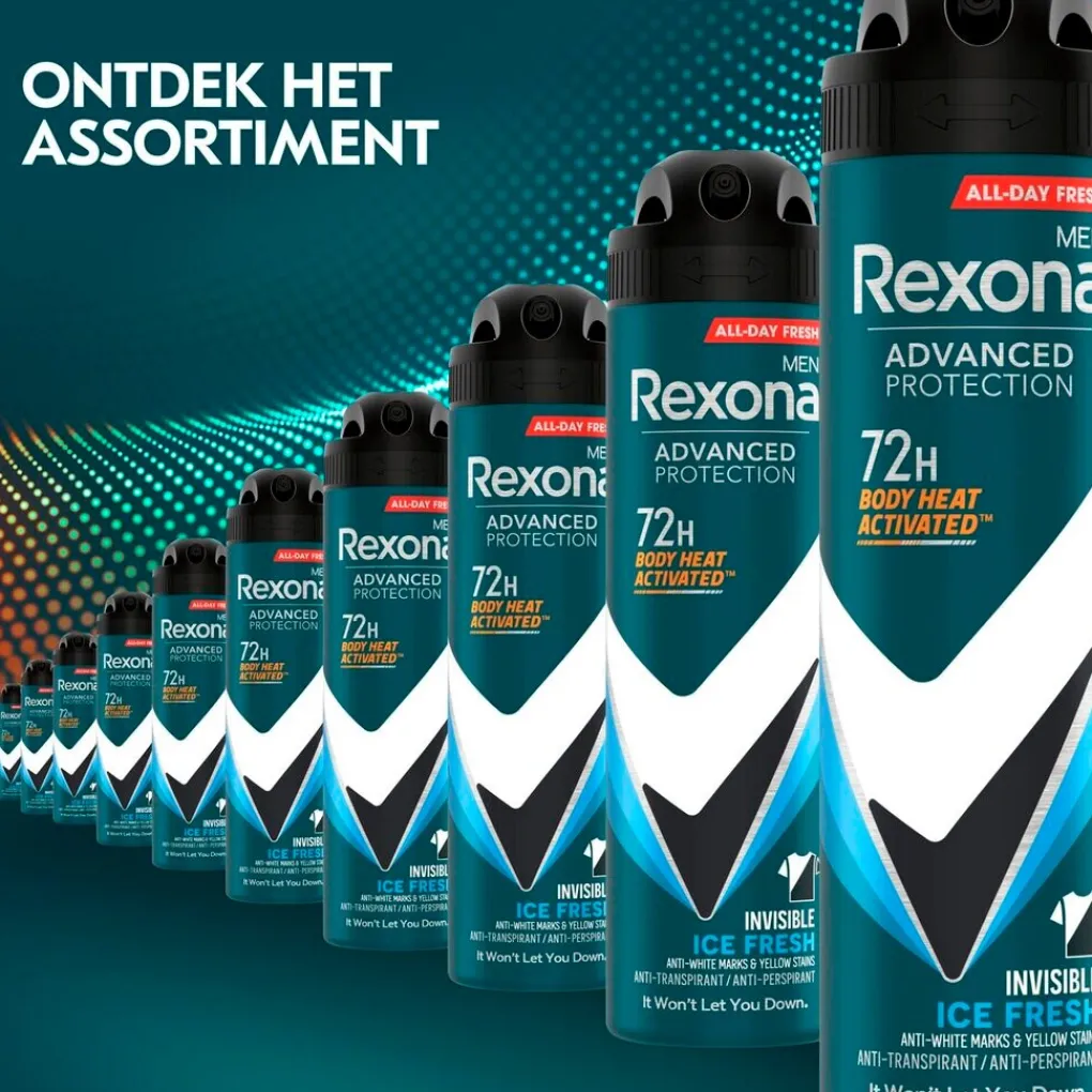 Rexona Deospray>Men Advanced Protection Invisible Ice Antitranspirant Spray