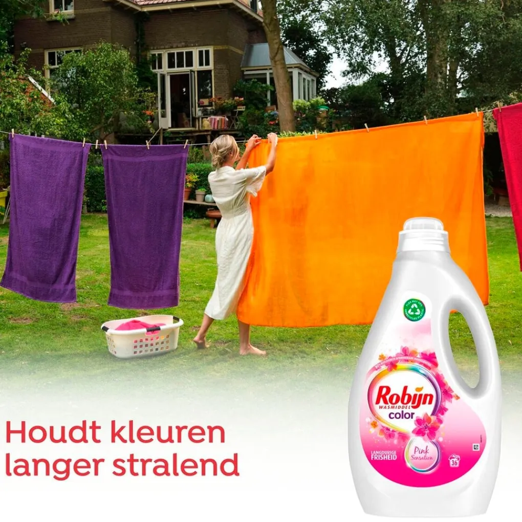 Robijn Wasmiddel>Color Pink Sensation Vloeibaar Wasmiddel