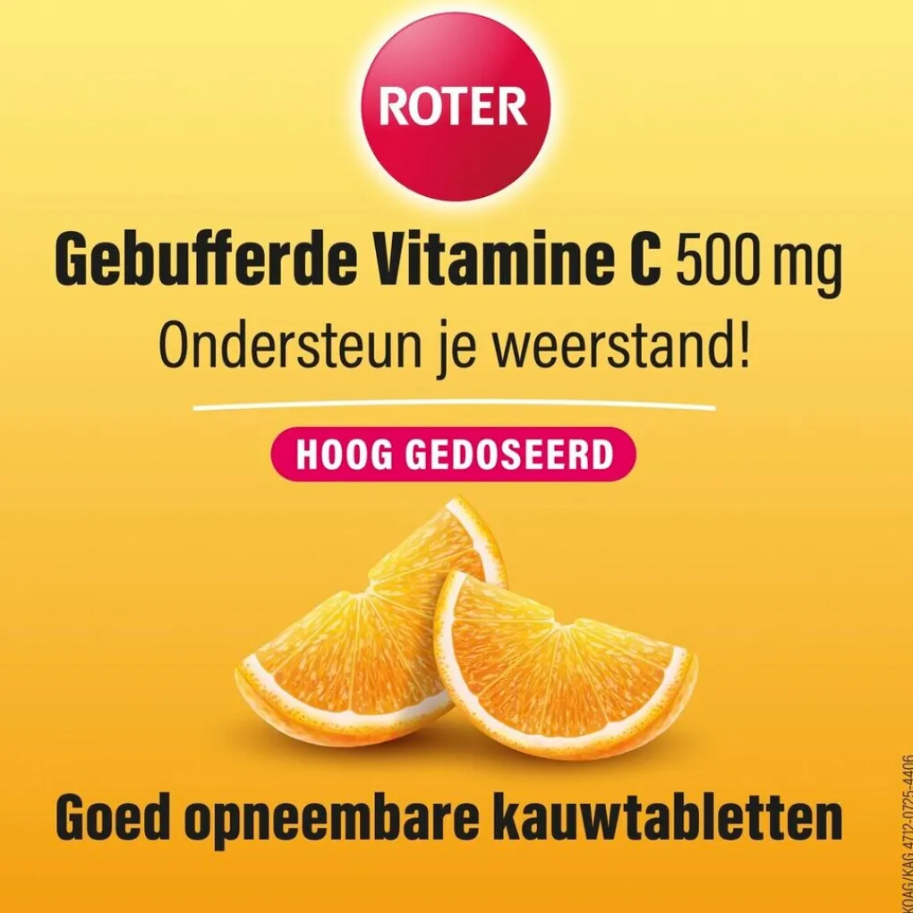 Roter Vitamines|Weerstand En Of Energie>Gebufferde Vitamine C 500mg Kauwtabletten