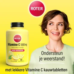 Roter Weerstand En Of Energie|Vitamines>Vitamine C 1000 mg Sterk Kauwtabletten