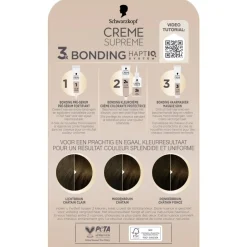 Schwarzkopf creme supreme Haarverf>5-0 Natuurlijk Bruin Verzorgende Crèmekleuring
