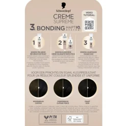 Schwarzkopf creme supreme Haarverf>1-10 Natuurlijk Zwart Verzorgende Crèmekleuring