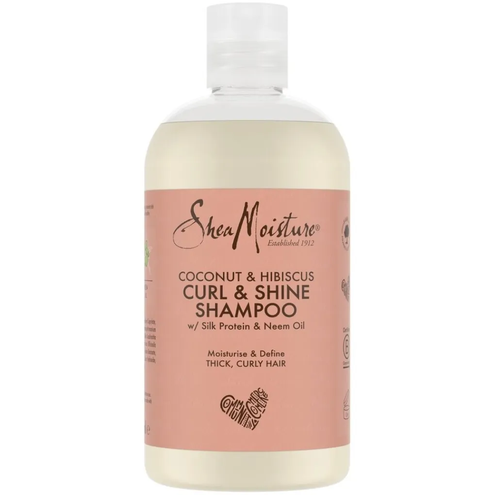 SheaMoisture Shampoo>Coconut & Hibiscus Curl & Shine Shampoo