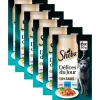 Sheba Diervoeding>Délices du Jour in Saus met Zalm, Tonijn & Forel Maaltijdzakjes Kattenvoer