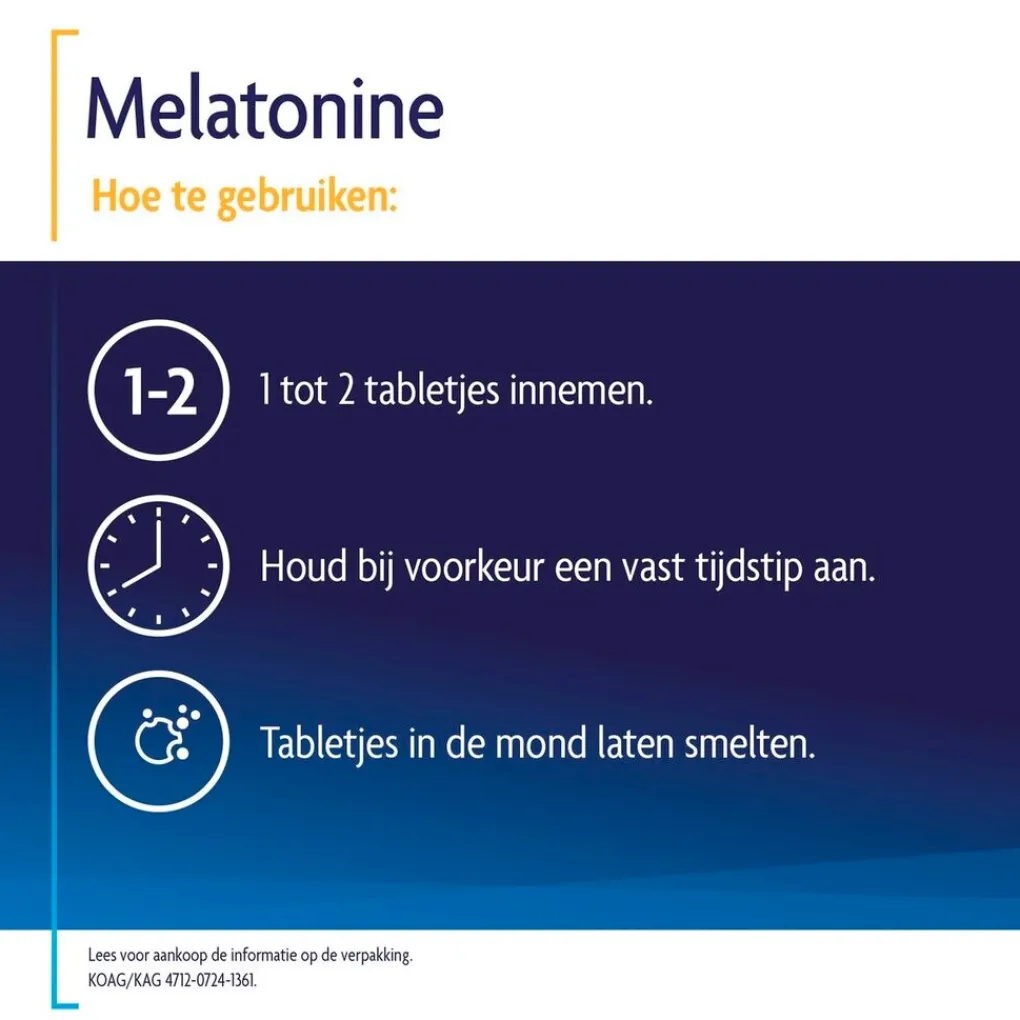 Shiepz Melatonine>Melatonine Original 0,1mg Smelttabletten