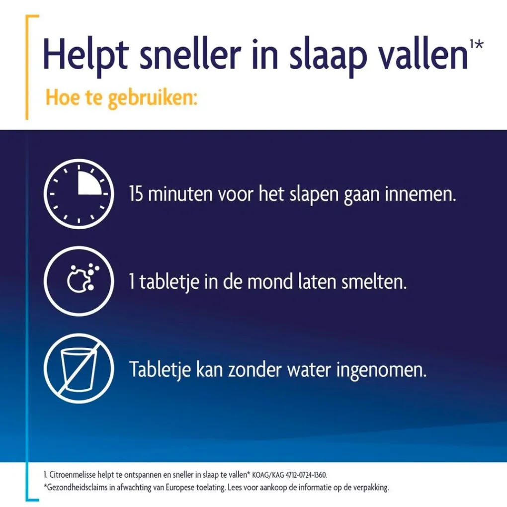 Shiepz Rust En Ontspanning>Sneller In Slaap Vallen Smelttabletten