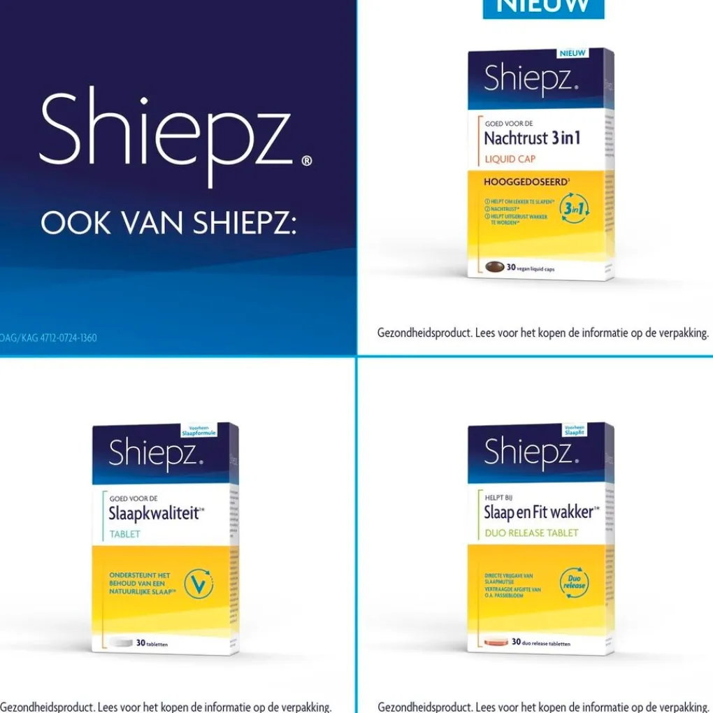 Shiepz Rust En Ontspanning>Sneller In Slaap Vallen Smelttabletten