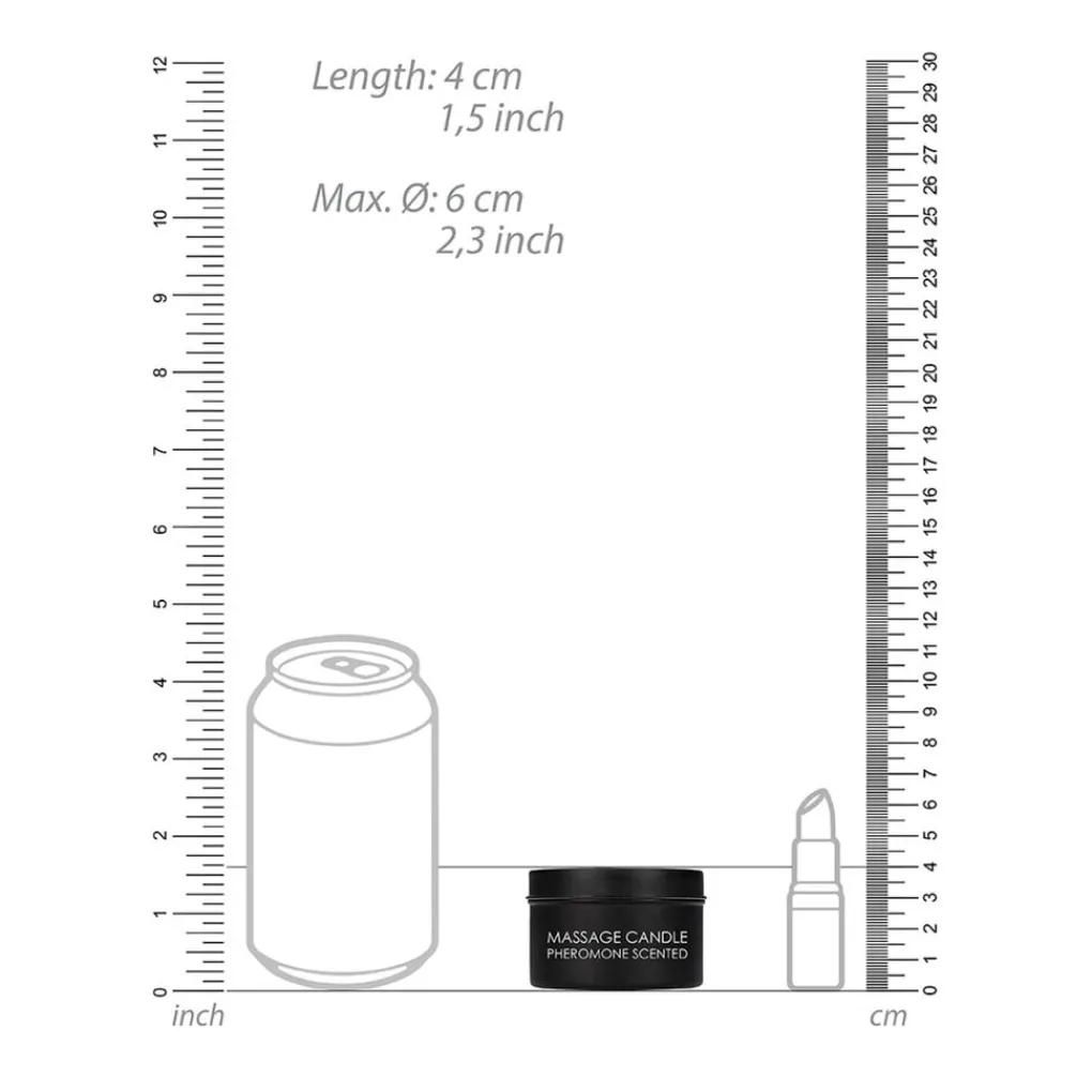 Shots Toys Glijmiddelen En Massagegels>Ouch! Pheramone Scented Massagekaars