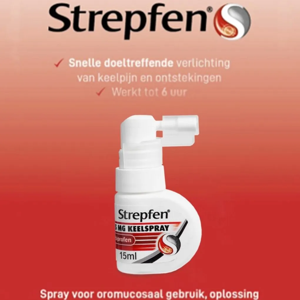Strepfen Luchtwegen>8,75 Mg Keelspray