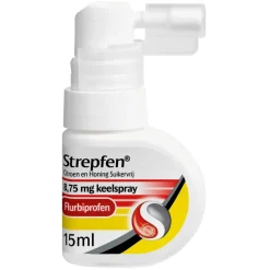 Strepfen Luchtwegen>Flurbiprofen Keelspray