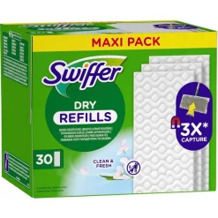 Swiffer Dweilen En Vloerwissers>Clean & Fresh Droge Vloerdoekjes Navullingen