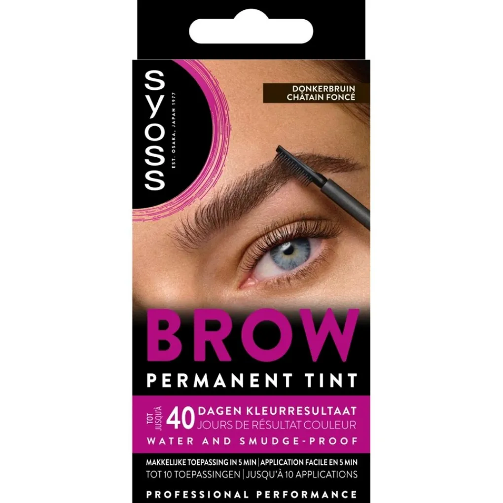 Syoss Haarverf>Brow Tint Donkerbruin Permanente Wenkbrauwverf