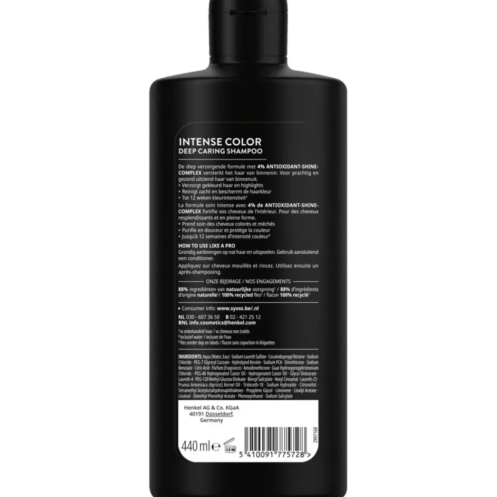 Syoss Shampoo>Intense Color Deep Caring Shampoo