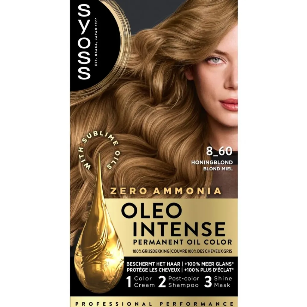 Syoss Haarverf>Oleo Intense 8-60 Honingblond Haarkleuring
