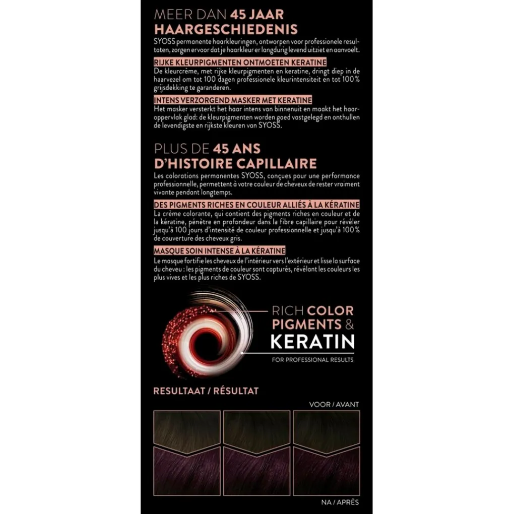 Syoss Haarverf>Professional Performance 3-3 Trendy Violet Permanente Haarkleuring