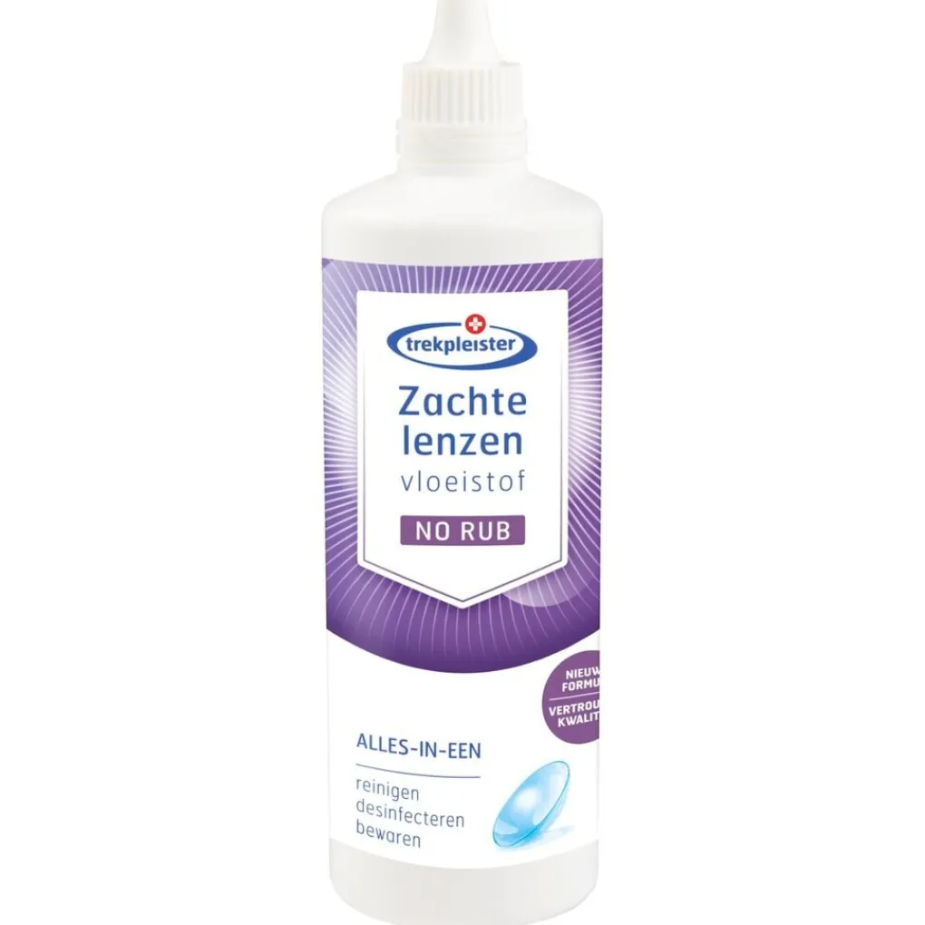 Trekpleister Lenzenvloeistof>Alles-In-Een No Rub Contactlenzenvloeistof voor Zachte Lenzen