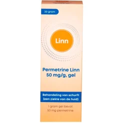 Linn Huidbehandeling>Trekpleister Permetrine 50mg/g Gel