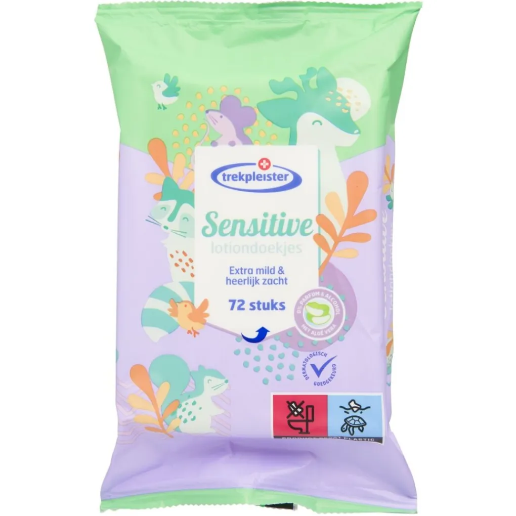 Trekpleister Billendoekjes>Sensitive Lotiondoekjes