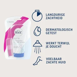 Heren Veet Ontharingscreme, Wax En Hars>In-Shower Ontharingscrème voor de Gevoelige Huid