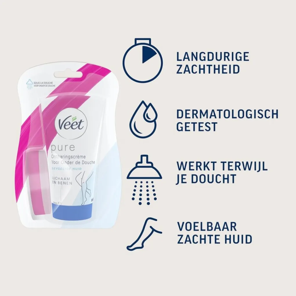 Heren Veet Ontharingscreme, Wax En Hars>In-Shower Ontharingscrème voor de Gevoelige Huid