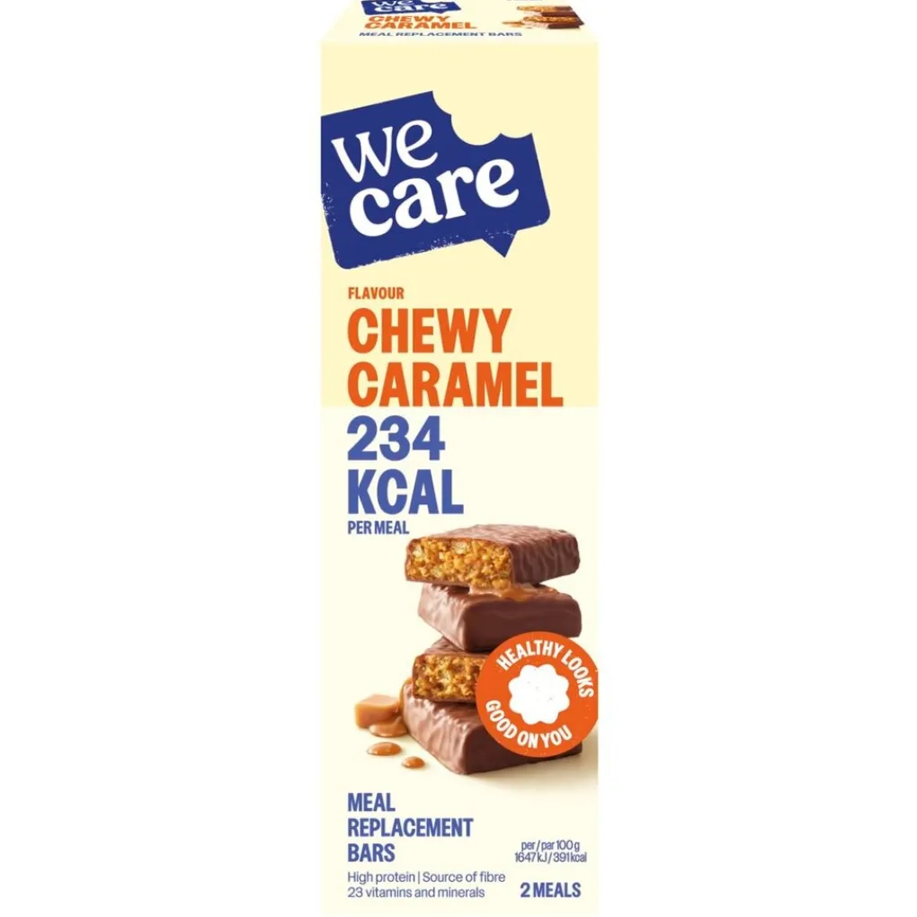 WeCare Maaltijdrepen, Drinkmaaltijden|Maaltijdvervangers>Chewy Caramel Meal Replacement Bars